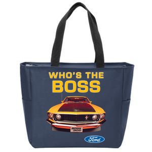 Who's The Boss Ford Mustang Zip Tote Bag