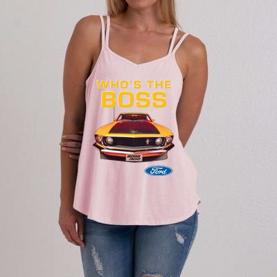 Who's The Boss Ford Mustang Women's Strappy Tank