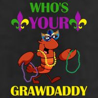 Who's Your Grawdaddy Funny Mardi Gras Adult Drive Performance Visor