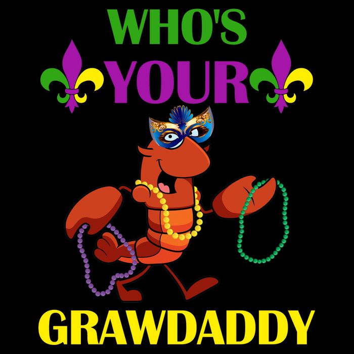 Who's Your Grawdaddy Funny Mardi Gras Magnet