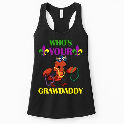 Who's Your Grawdaddy Funny Mardi Gras Womens Tank Top