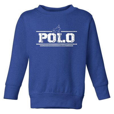 Western Horse Polo Gifts Practice Horseback Riding Toddler Sweatshirt