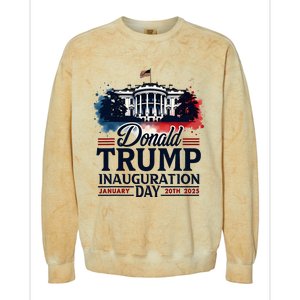 White House President Donald Trump Inauguration 2025 Colorblast Crewneck Sweatshirt