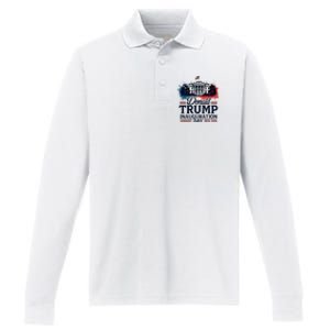 White House President Donald Trump Inauguration 2025 Performance Long Sleeve Polo