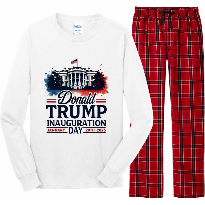 White House President Donald Trump Inauguration 2025 Long Sleeve Pajama Set