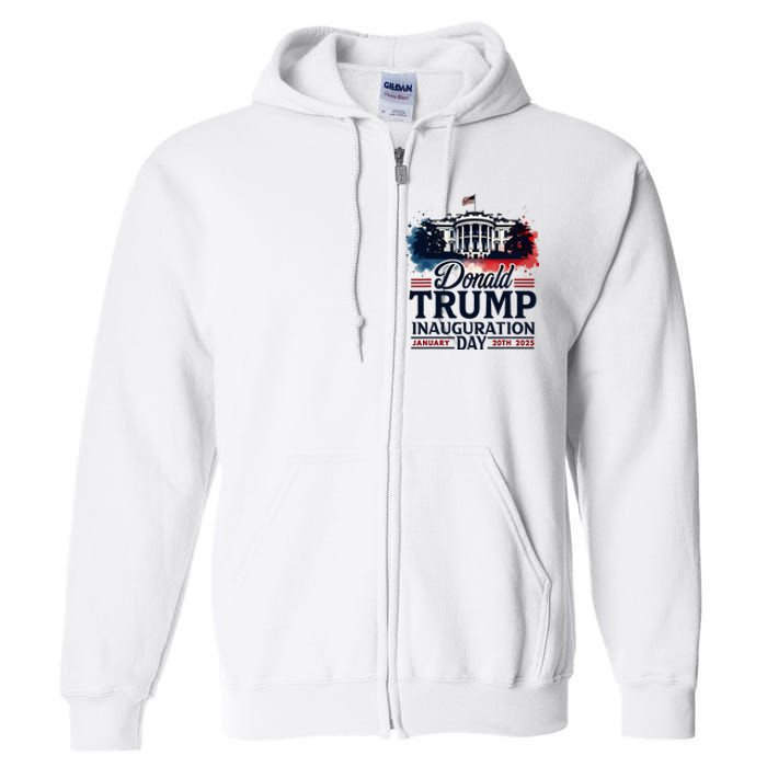 White House President Donald Trump Inauguration 2025 Full Zip Hoodie