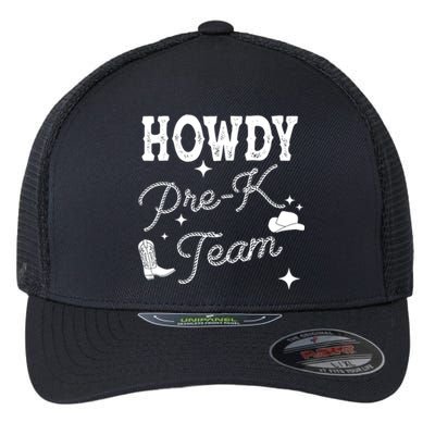 Womens Howdy PreK Team Teacher Cowboy Cowgirl Western Teacher Flexfit Unipanel Trucker Cap