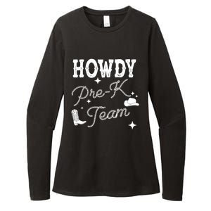 Womens Howdy PreK Team Teacher Cowboy Cowgirl Western Teacher Womens CVC Long Sleeve Shirt