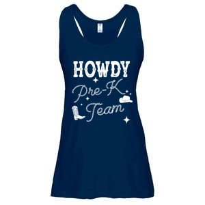 Womens Howdy PreK Team Teacher Cowboy Cowgirl Western Teacher Ladies Essential Flowy Tank