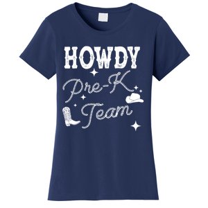 Womens Howdy PreK Team Teacher Cowboy Cowgirl Western Teacher Women's T-Shirt