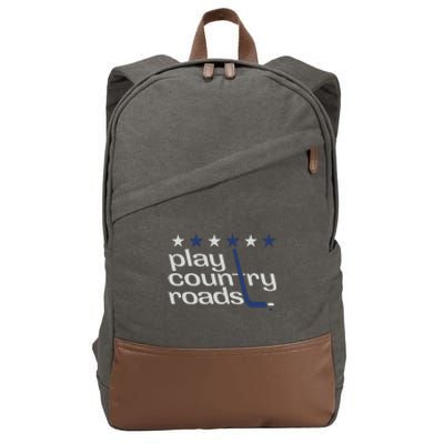 Washington Hockey Play Country Roads Cotton Canvas Backpack