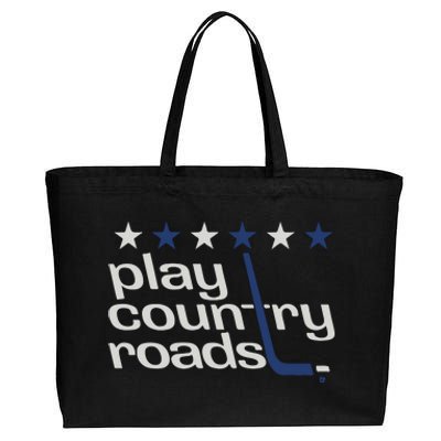 Washington Hockey Play Country Roads Cotton Canvas Jumbo Tote