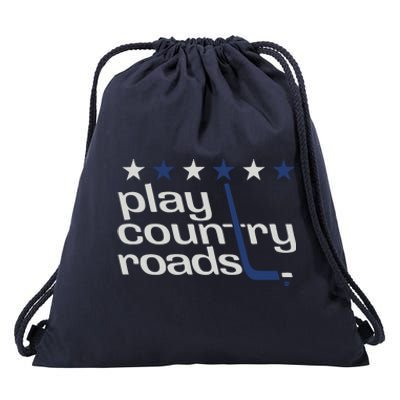 Washington Hockey Play Country Roads Drawstring Bag