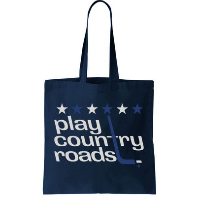 Washington Hockey Play Country Roads Tote Bag