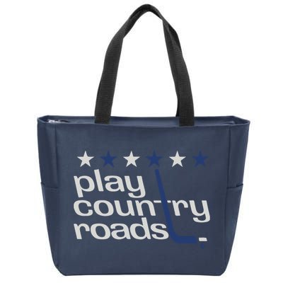 Washington Hockey Play Country Roads Zip Tote Bag