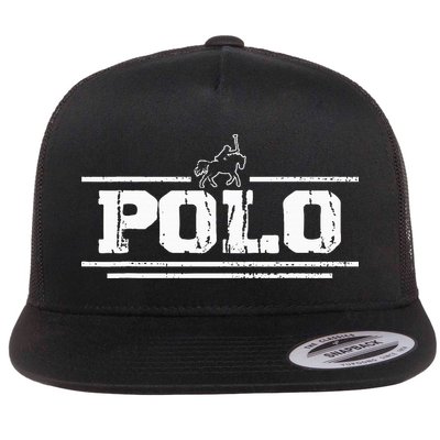 Western Horse Polo Gifts Practice Vintage Horseback Riding Flatbill Hat