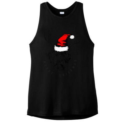 Wire Haired Pointing Griffon Griffmas  Ladies PosiCharge Tri-Blend Wicking Tank