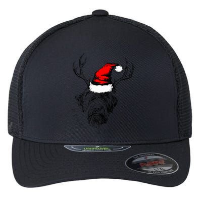 Wire Haired Pointing Griffon Griffmas  Flexfit Unipanel Trucker Cap