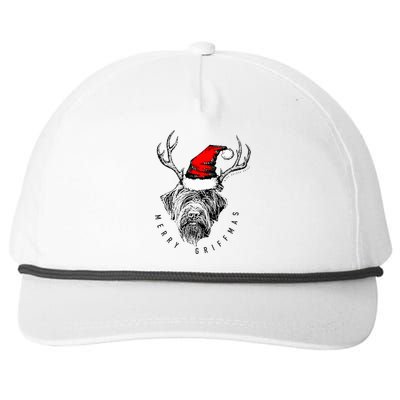 Wire Haired Pointing Griffon Griffmas  Snapback Five-Panel Rope Hat