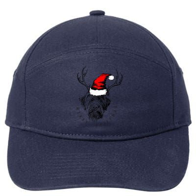 Wire Haired Pointing Griffon Griffmas  7-Panel Snapback Hat