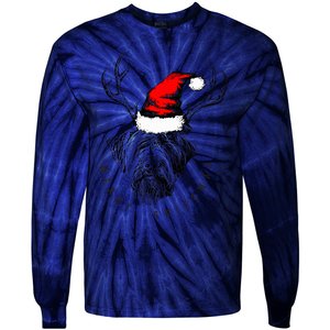 Wire Haired Pointing Griffon Griffmas  Tie-Dye Long Sleeve Shirt