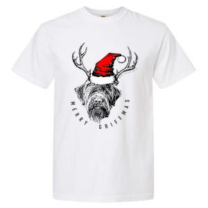 Wire Haired Pointing Griffon Griffmas  Garment-Dyed Heavyweight T-Shirt