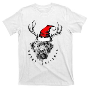 Wire Haired Pointing Griffon Griffmas  T-Shirt