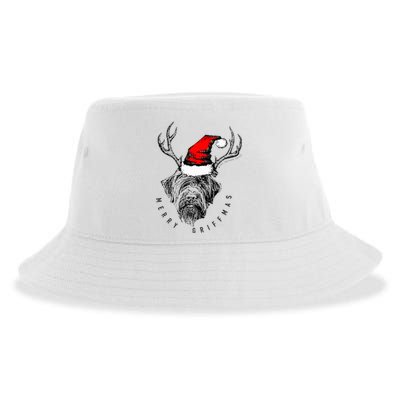 Wire Haired Pointing Griffon Griffmas  Sustainable Bucket Hat