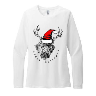 Wire Haired Pointing Griffon Griffmas  Womens CVC Long Sleeve Shirt