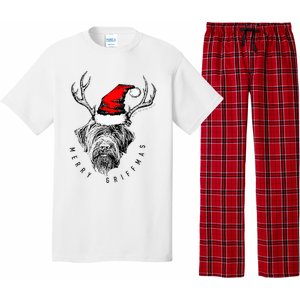 Wire Haired Pointing Griffon Griffmas  Pajama Set