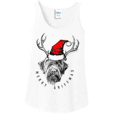 Wire Haired Pointing Griffon Griffmas  Ladies Essential Tank