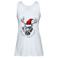 Wire Haired Pointing Griffon Griffmas  Ladies Essential Flowy Tank