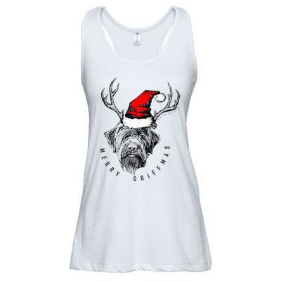 Wire Haired Pointing Griffon Griffmas  Ladies Essential Flowy Tank