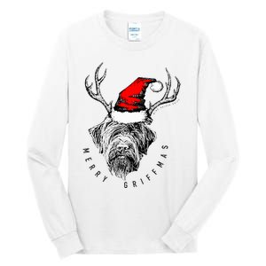 Wire Haired Pointing Griffon Griffmas  Tall Long Sleeve T-Shirt