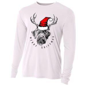 Wire Haired Pointing Griffon Griffmas  Cooling Performance Long Sleeve Crew