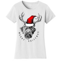 Wire Haired Pointing Griffon Griffmas  Women's T-Shirt