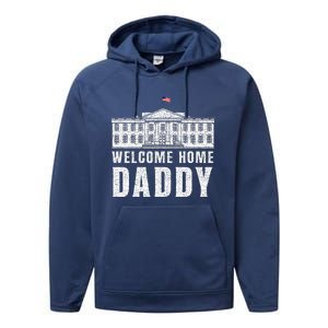 White House Patriotic Welcome Home Daddys Performance Fleece Hoodie