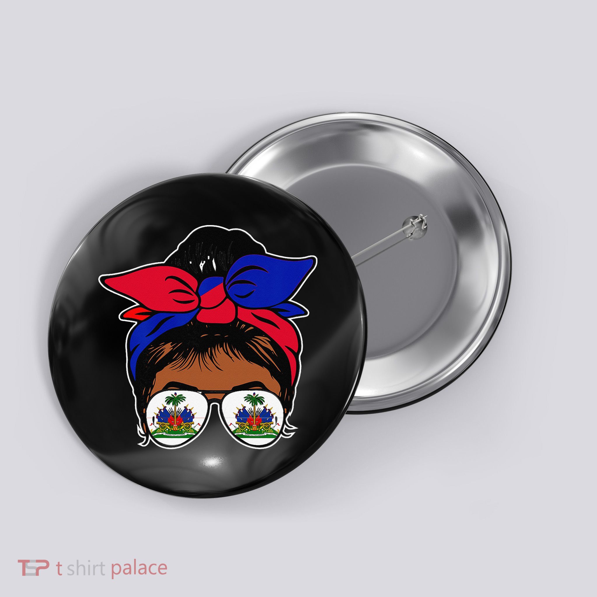Wo Haitian Queen Haiti Independence flag 1804 wo Button
