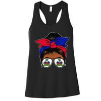 Wo Haitian Queen Haiti Independence flag 1804 wo Women's Racerback Tank