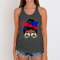 Wo Haitian Queen Haiti Independence flag 1804 wo Women's Knotted Racerback Tank