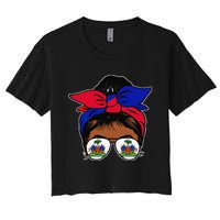 Wo Haitian Queen Haiti Independence flag 1804 wo Women's Crop Top Tee