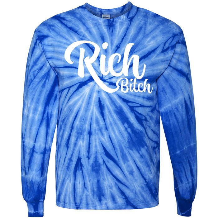 Wo Hot Rich Bitch Fashion Tops Gift Tie-Dye Long Sleeve Shirt