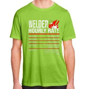 Welder Hourly Rate Funny Welding Gift For Metal Worker Adult ChromaSoft Performance T-Shirt