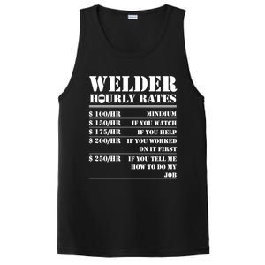 Welder Hourly Rate Funny Welding Worker Gift Great Gift PosiCharge Competitor Tank