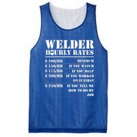 Welder Hourly Rate Funny Welding Worker Gift Great Gift Mesh Reversible Basketball Jersey Tank