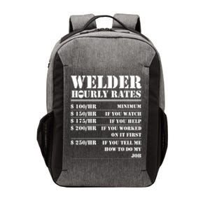 Welder Hourly Rate Funny Welding Worker Gift Great Gift Vector Backpack