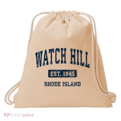 Watch Hill Rhode Island Ri Vintage Athletic Sports Drawstring Bag