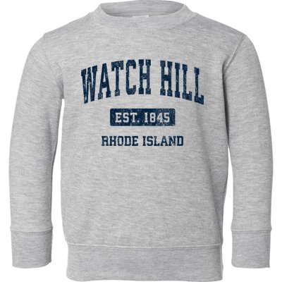 Watch Hill Rhode Island Ri Vintage Athletic Sports Toddler Sweatshirt