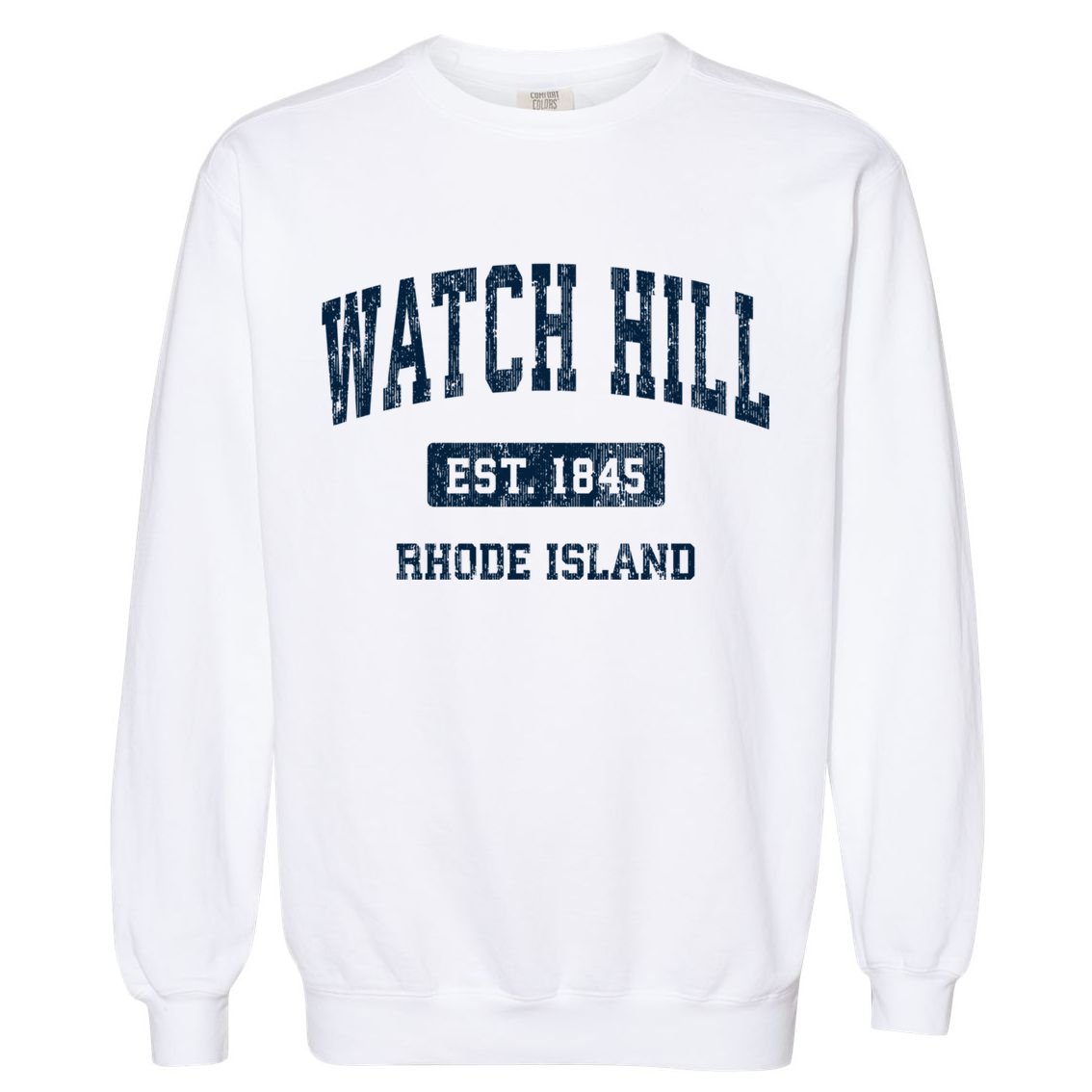 Watch Hill Rhode Island Ri Vintage Athletic Sports Garment-Dyed Sweatshirt