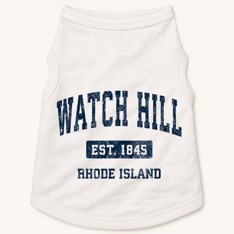 Watch Hill Rhode Island Ri Vintage Athletic Sports Doggie Tank